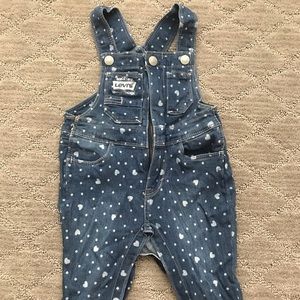 Levi’s overalls with hearts